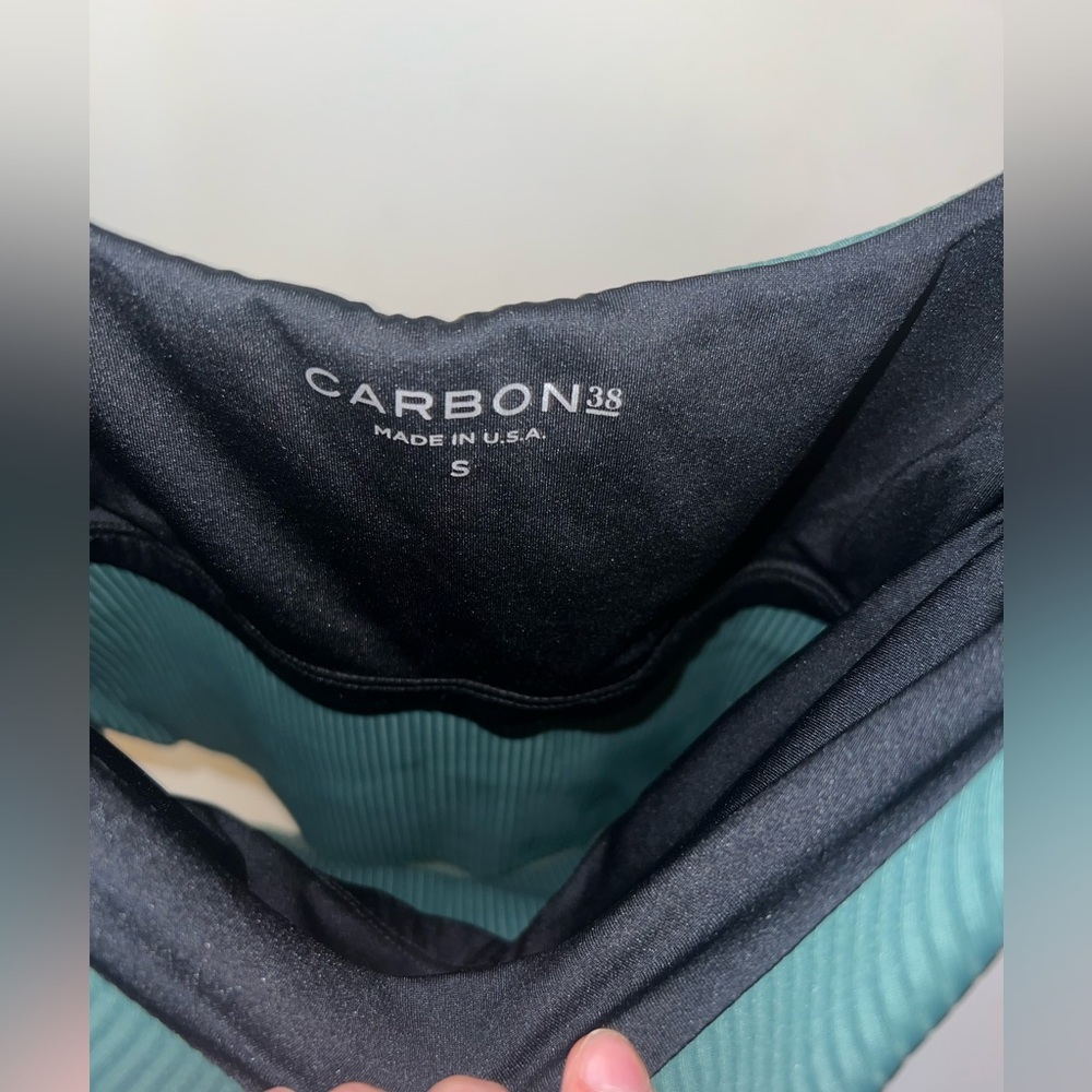 Carbon38 Green Ribbed Tank Top - Picture 5 of 5